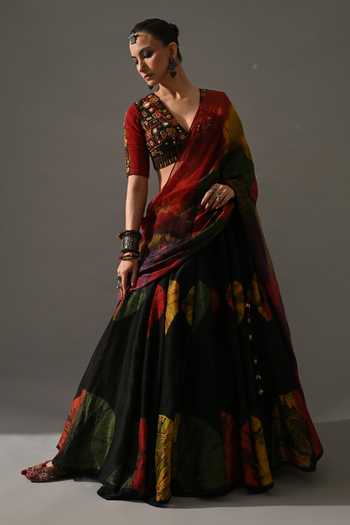 Medha Banjara Bandhani Tie Dye Lehenga Set 