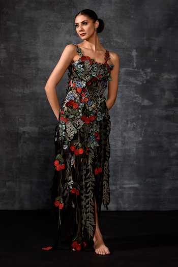Samant Chauhan 3D Embroidered Gown 
