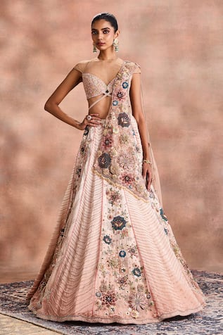 Supria Munjal Floral Embroidered Contemporary Lehenga Set 