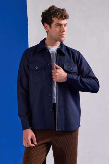 Zazu Suede Flap Pocket Jacket 