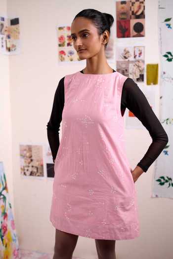 Doodlage Brisa Bandhani Pattern A-Line Dress 