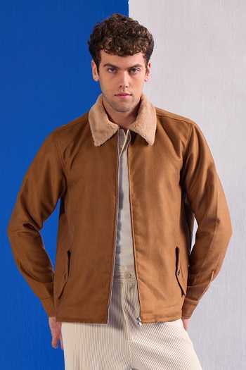 Zazu Suede Collared Jacket 
