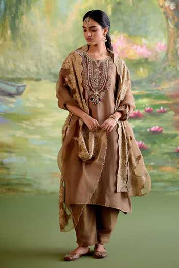 Naaz By Noor Jor Baagh Chanderi Kurta Set 