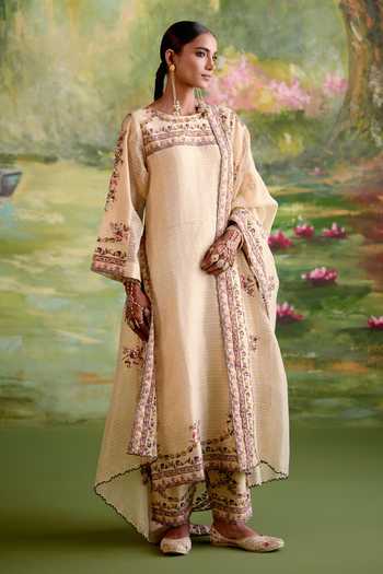 Naaz By Noor Jor Baagh Chanderi Kurta Set 