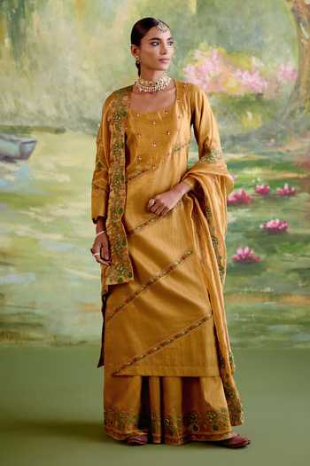 Naaz By Noor Jor Baagh Tissue Chanderi Kurta Sharara Set 