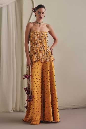 Payal & Zinal Frezzy Twill Top & Palazzo Set 