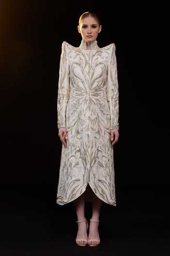 Samant Chauhan Embroidered Dress 