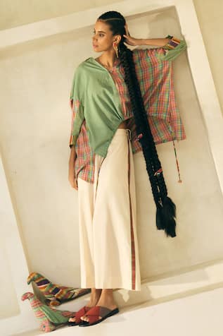 Swatti Kapoor Jimmy Checkered Shirt Pant Set 