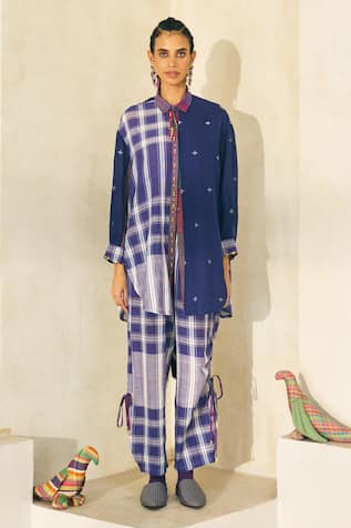 Swatti Kapoor Peter Checkered Shirt 