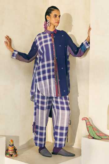 Swatti Kapoor Peter Checkered Pant Set 