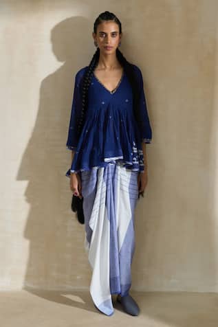 Swatti Kapoor Kate Top & Draped Skirt Set 