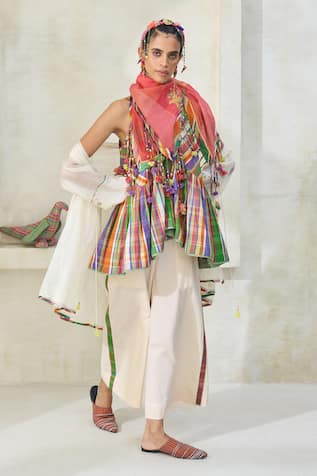 Swatti Kapoor Romy Sheer Overlay & Pant Set 