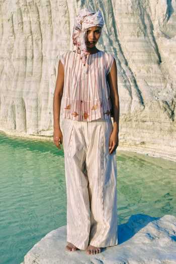Ahmev May Box Pleated Top  