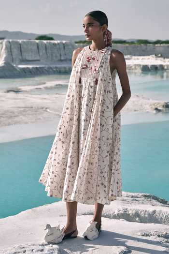 Ahmev Yadana Halter Neck Dress 