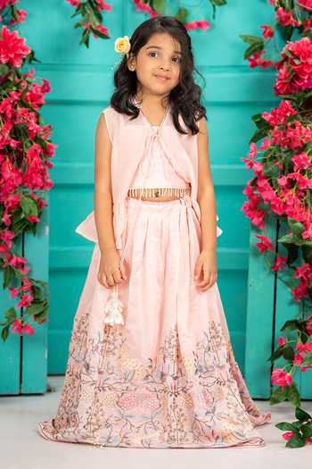 Shruti Jalan Cape & Embroidered Lehenga Set 