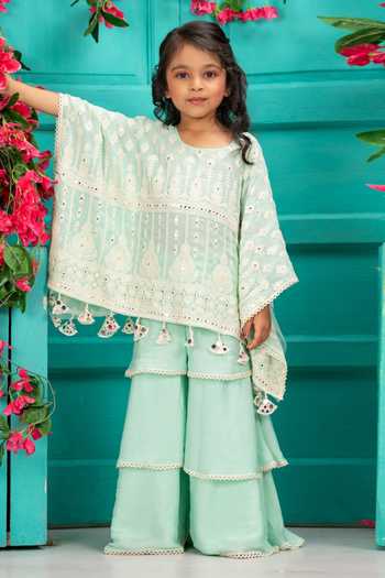 Shruti Jalan Lucknowi Poncho Gharara Set 