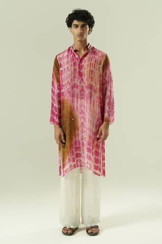 Shwetanga Tie Dye Kurta Set 