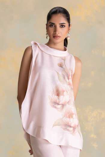 Kaveri Magnolia Cascade Sleeveless Top 