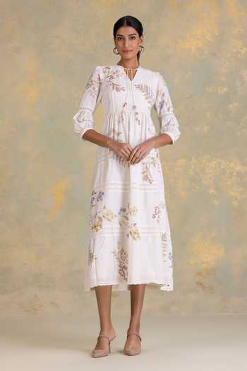 Kaveri Botanique Cherie Print Dress 