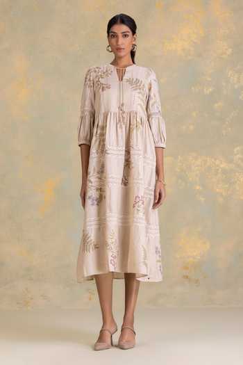Kaveri Botanique Cherie Midi Dress 