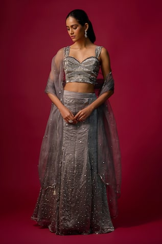 Mehak Murpana Embroidered Skirt Set 