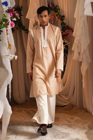 Shwetanga Embroidered Kurta & Pant Set 