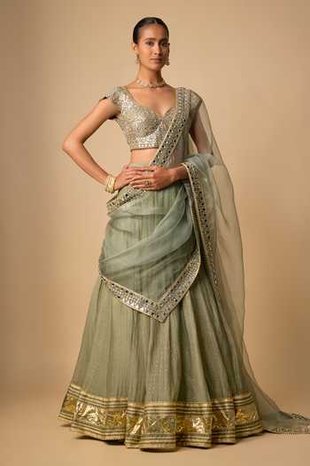 Neha Khullar Mirror Work Lehenga Set 