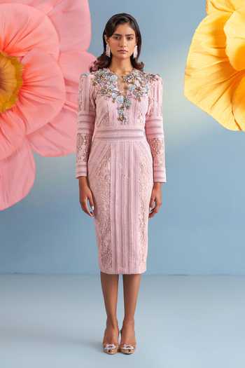 Parul And Preyanka Pink Blaire Dress 