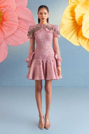 Parul And Preyanka Dusty Rose Portia Dress 