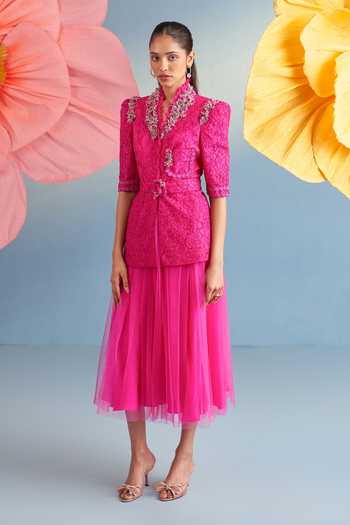 Parul And Preyanka Serena Jacket & Skirt Set 