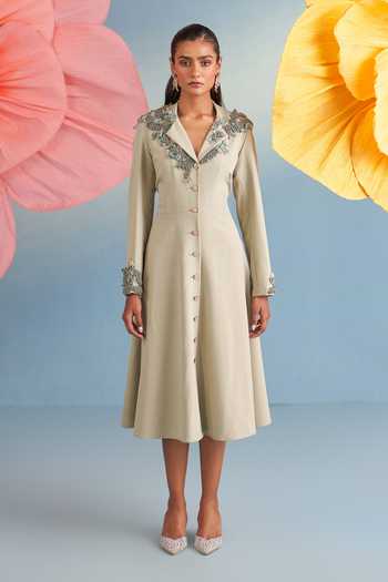 Parul And Preyanka Audrey Dress With Belt 
