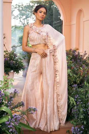 Shreeka Embroidered Cape & Sharara Set 