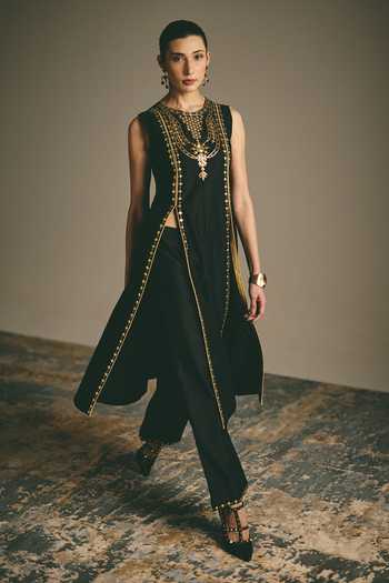 Shimona Metallic Embroidered Kurta & Pant Set 