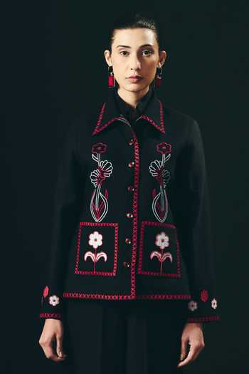 Shimona Noire Embroidered Jacket 