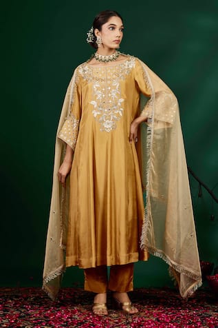 Omana By Ranjana Bothra Seerat Embroidered Anarkali Set 