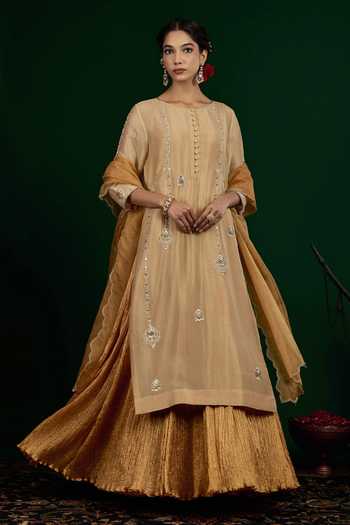 Omana By Ranjana Bothra Chand Embroidered Kurta & Dress Set 