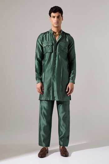 Son Of A Noble Snob Nick Chanderi Kurta & Pant Set 