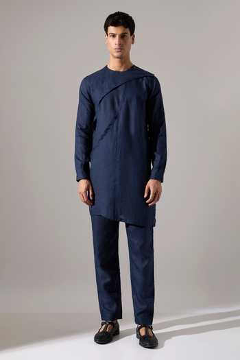 Son Of A Noble Snob Brian Linen Kurta & Pant Set 