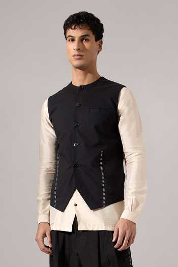 Son Of A Noble Snob Dane Hand Embroidered Bundi 