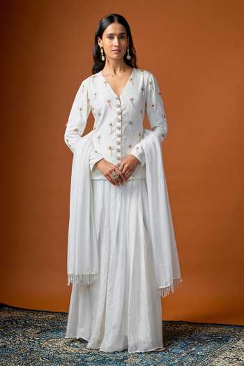 RAYASHA KHAN Eira Embellished Blazer Skirt Set 