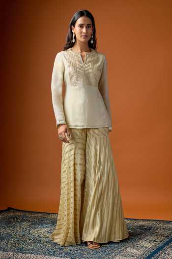 RAYASHA KHAN Ziya Embroidered Kurta & Gharara Set 
