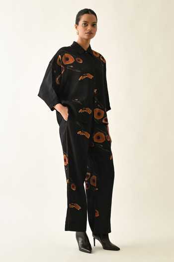 OFRIDA Winter Daffodil Printed BF Pant 