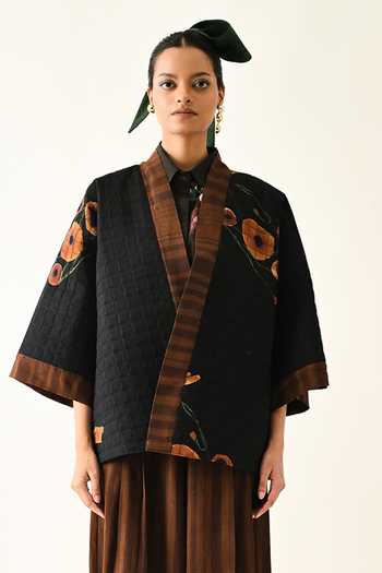 OFRIDA Earth Bloom Quilted Jacket 