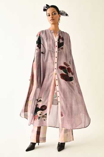 OFRIDA Dusk Pink Thistle Dress 