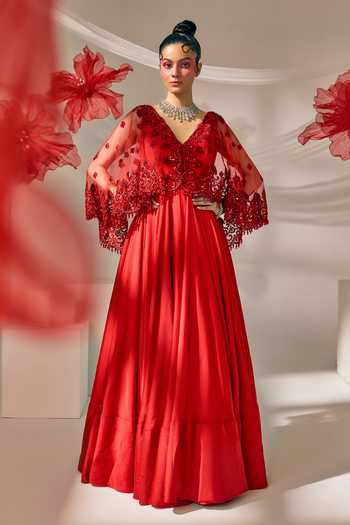 Sachkiran Bimbra Hand Embroidered Gown 