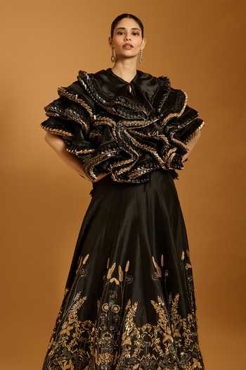 Siddartha Tytler Trifecta Ruffle Jacket 