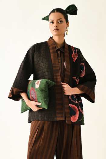 OFRIDA Winter Daffodil Quilted Jacket 