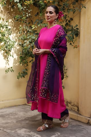 Apeksha Jain Label Neer A-Line Kurta Set 