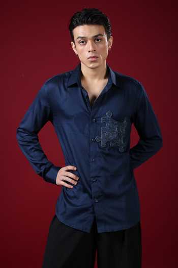 Label Shristi Chetani Puzzle Embellished Shirt 