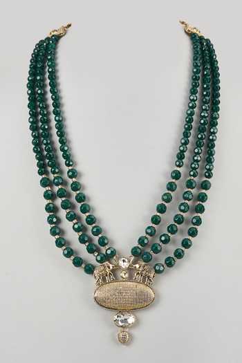 SALIL BHATIA Stone Pearl Handmade Mala 